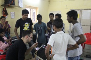 At the Mewsic Center (Dharavi)