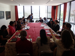 Roundtable discussion with Nepali artists in Kathmandu. (Summer 2014)